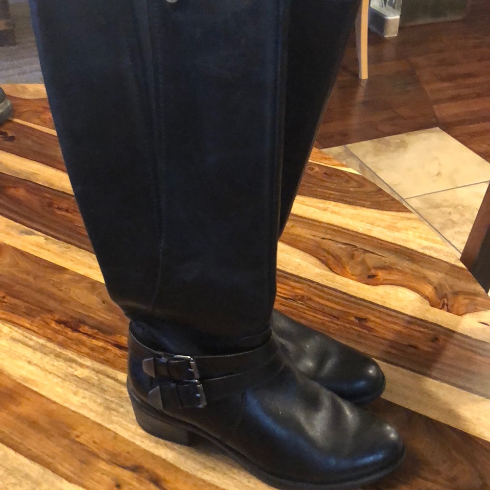 Bussola  Black Leather Boots